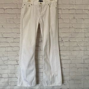 BANANA REPUBLIC WHITE JEAN COTTON STRAIGHT LEG SIZE 8